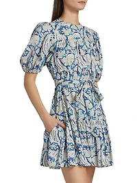 Rosalie Floral Cotton-Blend Minidress