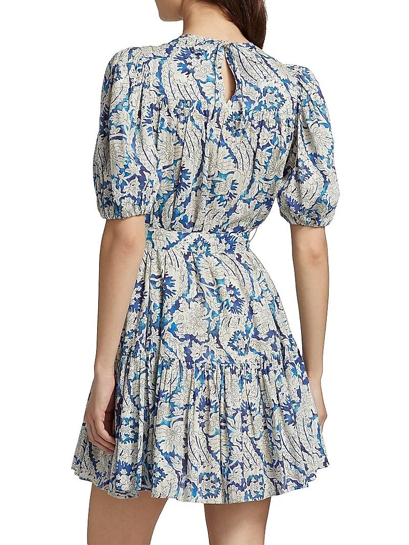 Rosalie Floral Cotton-Blend Minidress