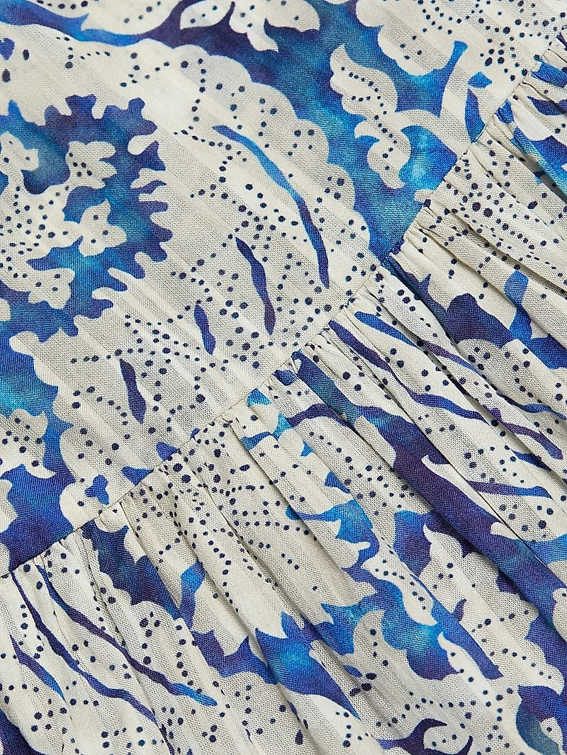 Rosalie Floral Cotton-Blend Minidress