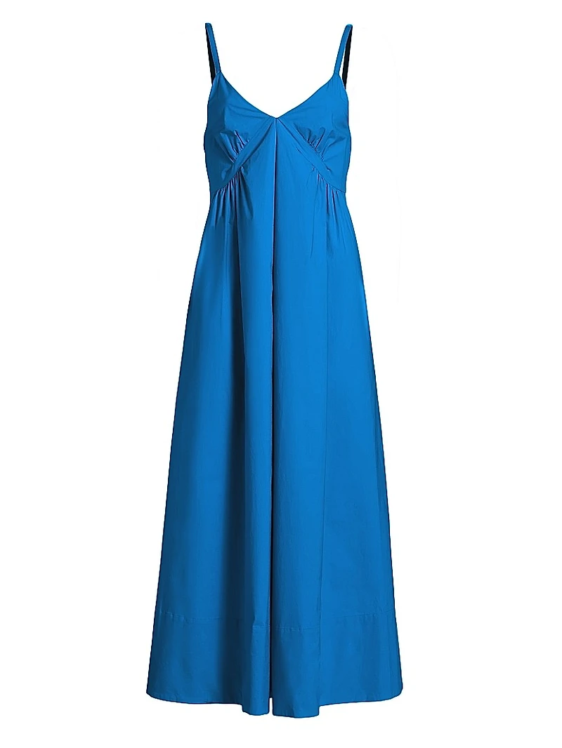 Barker Sleeveless Cotton A-Line Maxi Dress