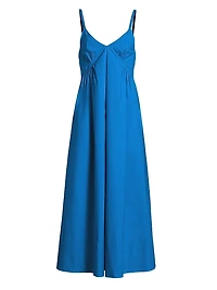 Barker Sleeveless Cotton A-Line Maxi Dress