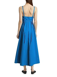 Barker Sleeveless Cotton A-Line Maxi Dress