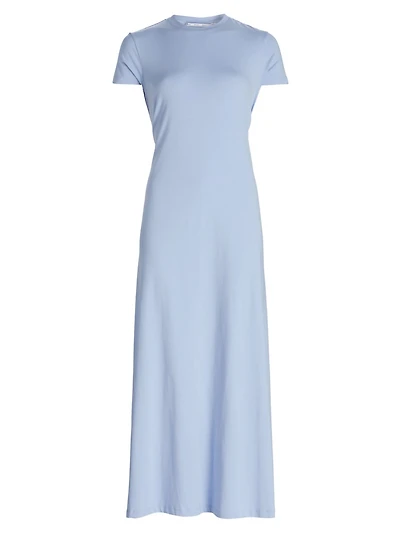 Noelle A-Line Stretch Cotton Maxi Dress
