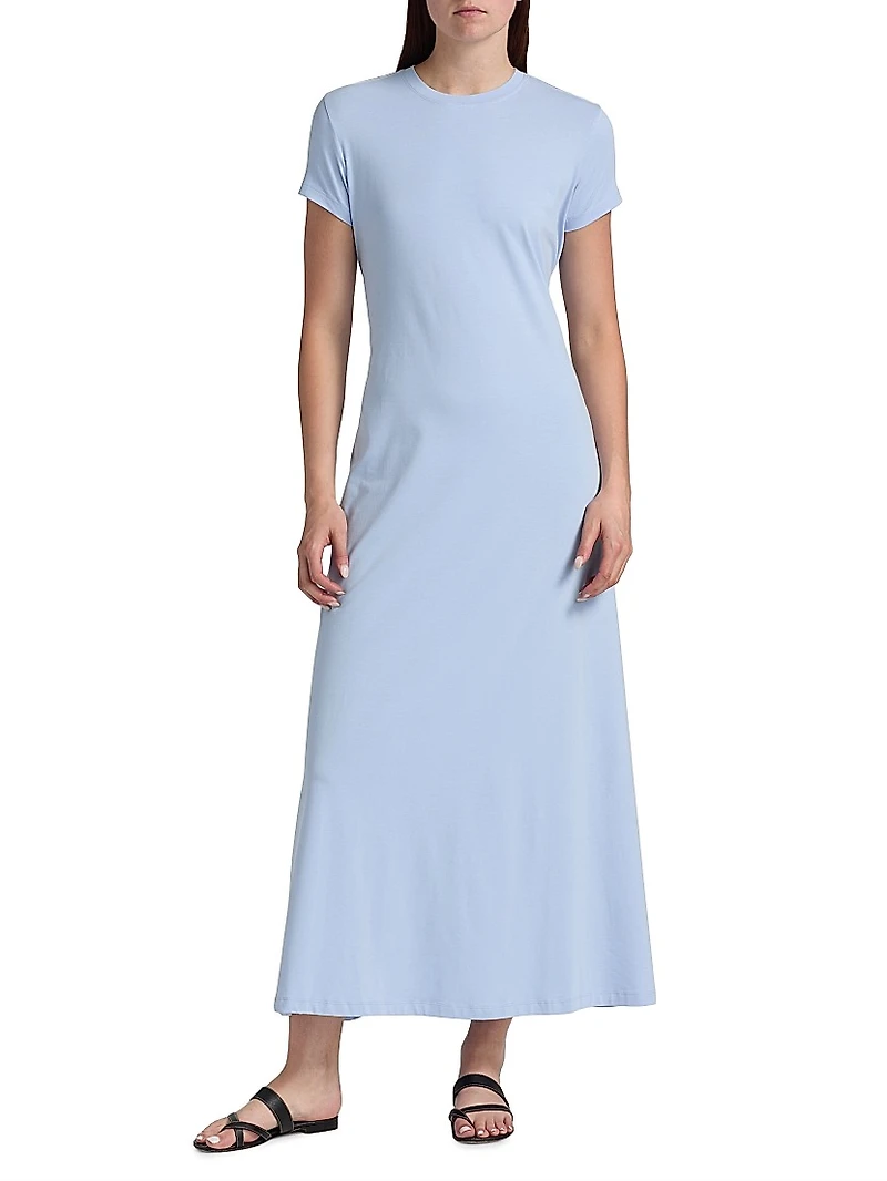 Noelle A-Line Stretch Cotton Maxi Dress