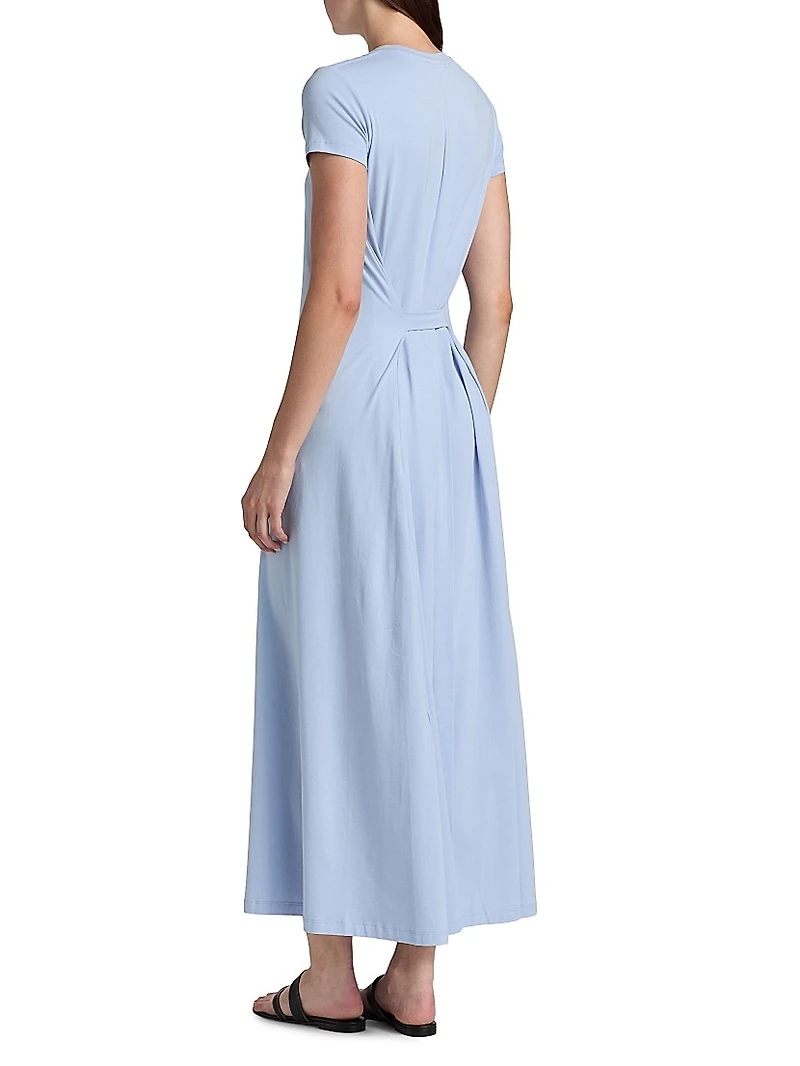 Noelle A-Line Stretch Cotton Maxi Dress