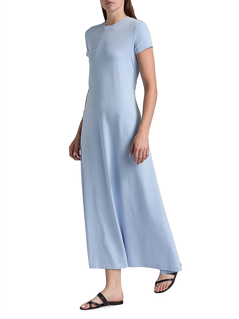 Noelle A-Line Stretch Cotton Maxi Dress