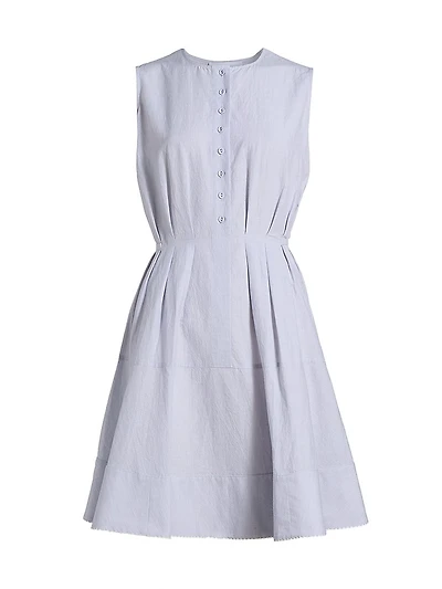 Kenzie Cotton-Linen Minidress