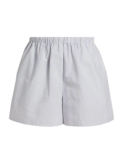Jana Oversized Linen-Cotton Shorts