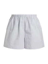 Jana Oversized Linen-Cotton Shorts