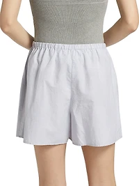 Jana Oversized Linen-Cotton Shorts