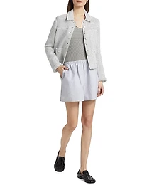 Jana Oversized Linen-Cotton Shorts