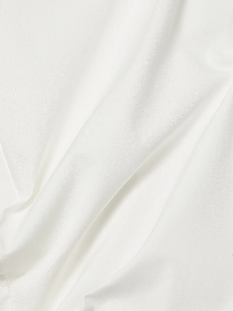 Barrett Stretch Poplin Wide-Leg Pants