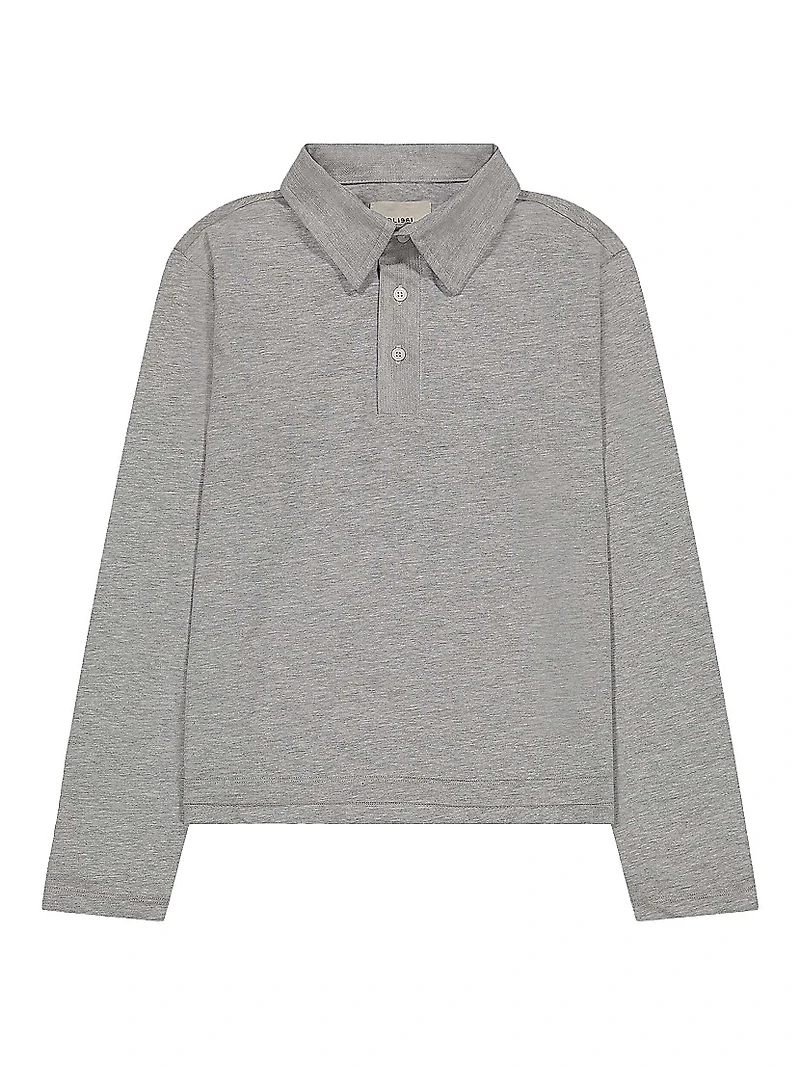 Little Boy's & Long Sleeve Polo Shirt