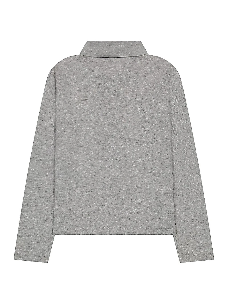 Little Boy's & Long Sleeve Polo Shirt