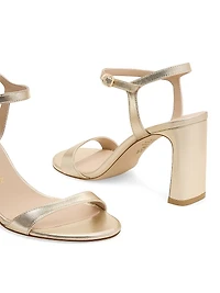 Babette 85MM Metallic Leather Sandals