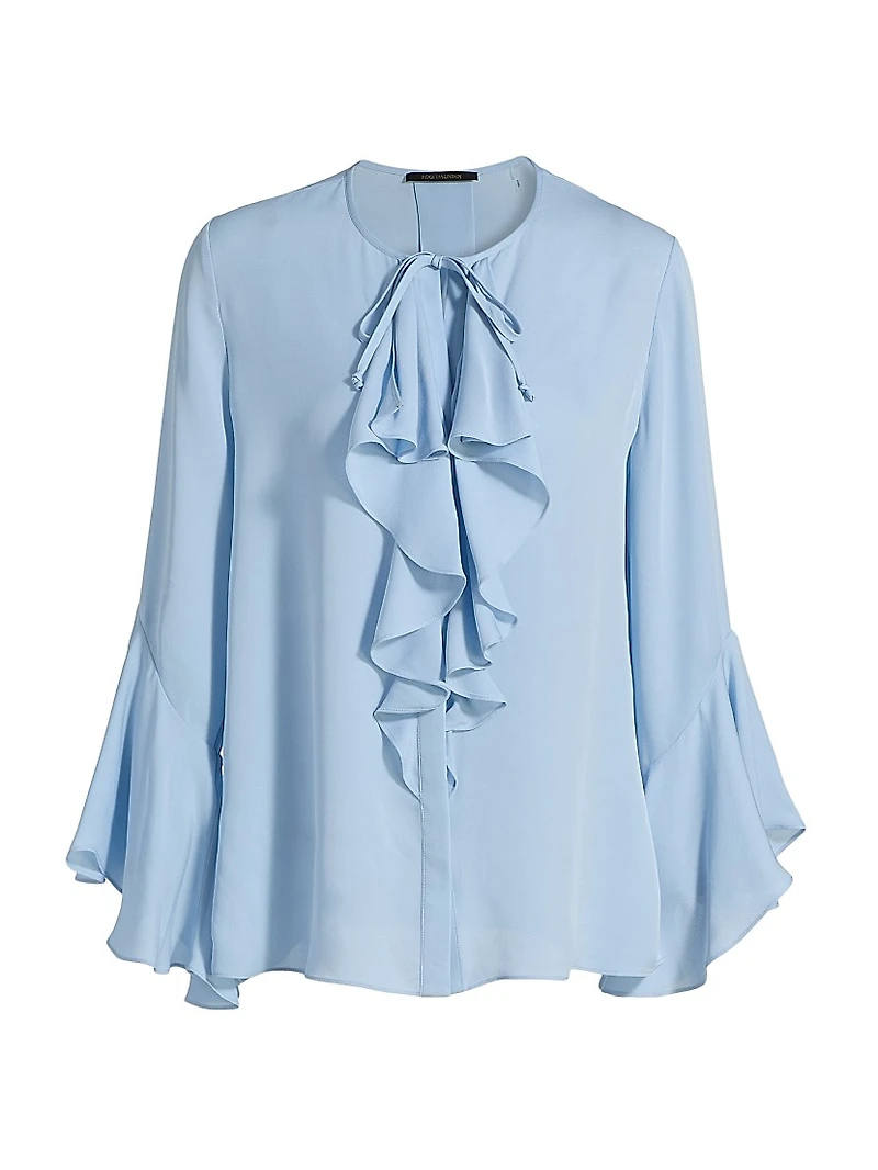 Turner Silk Ruffle Blouse