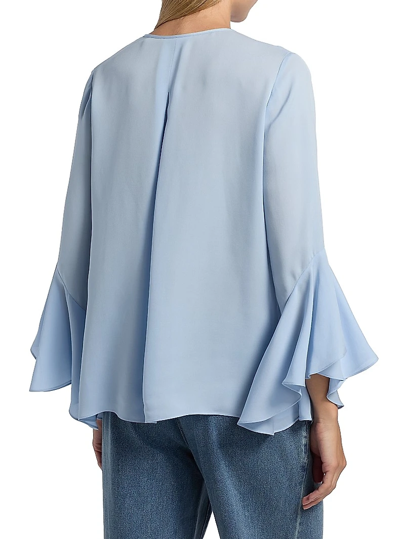 Turner Silk Ruffle Blouse