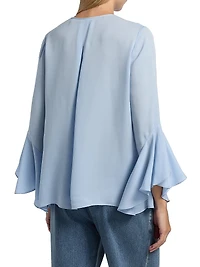 Turner Silk Ruffle Blouse