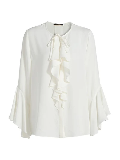 Turner Silk Ruffle Blouse