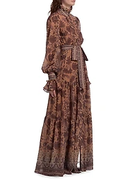 Moses Printed Tiered Maxi Dress