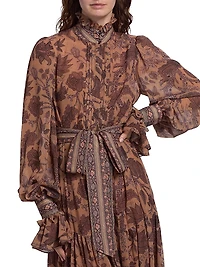 Moses Printed Tiered Maxi Dress