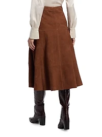 Matty Suede Midi-Skirt