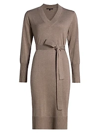 Russel Wool-Blend Belted Sweaterdress
