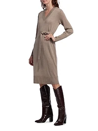 Russel Wool-Blend Belted Sweaterdress
