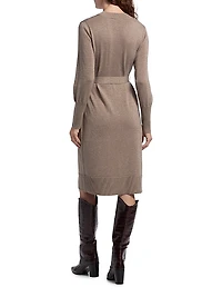 Russel Wool-Blend Belted Sweaterdress
