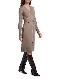 Russel Wool-Blend Belted Sweaterdress