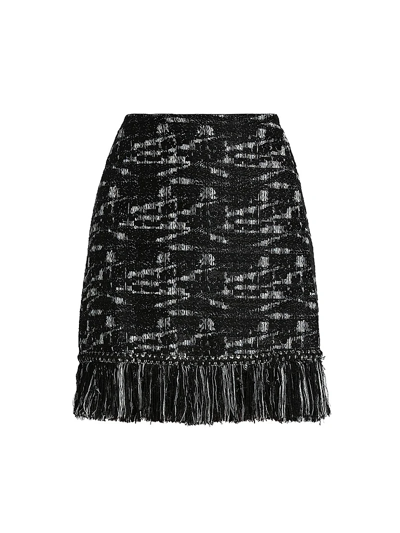 Khan Tweed Miniskirt