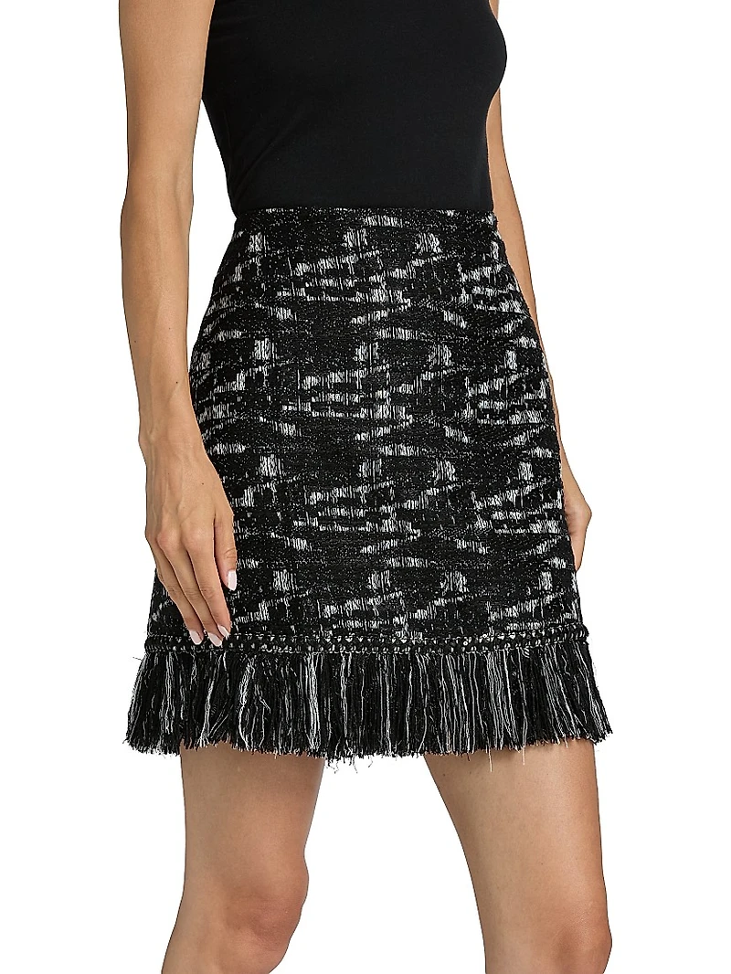 Khan Tweed Miniskirt