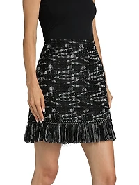 Khan Tweed Miniskirt