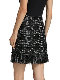 Khan Tweed Miniskirt