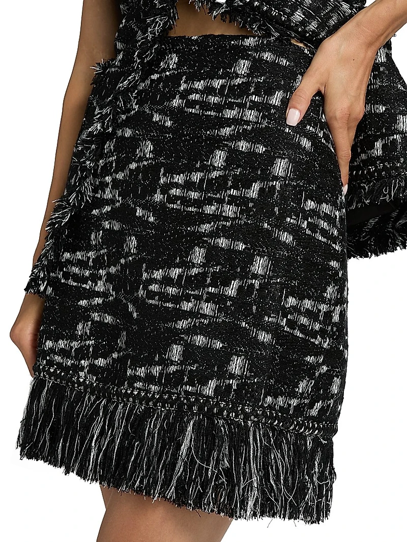 Khan Tweed Miniskirt