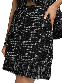 Khan Tweed Miniskirt