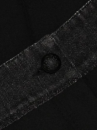 Poe Denim & Twill Wide-Leg Pants