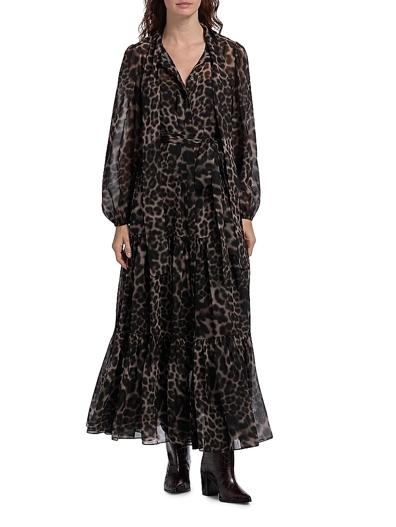 Baird Leopard-Print Maxi Dress