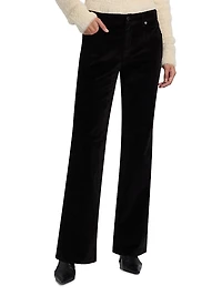 Ruby Stretch-Velvet Pants