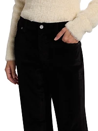 Ruby Stretch-Velvet Pants