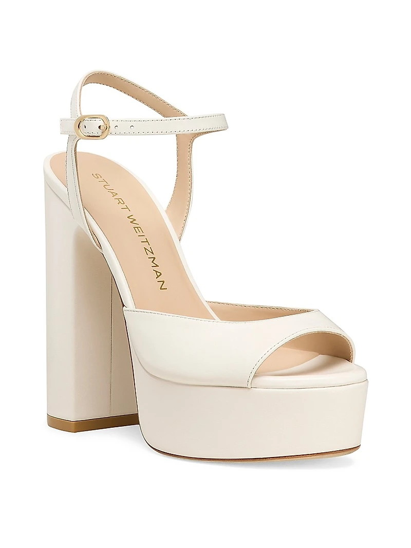 Dayna Boost 130MM Leather Platform Sandals