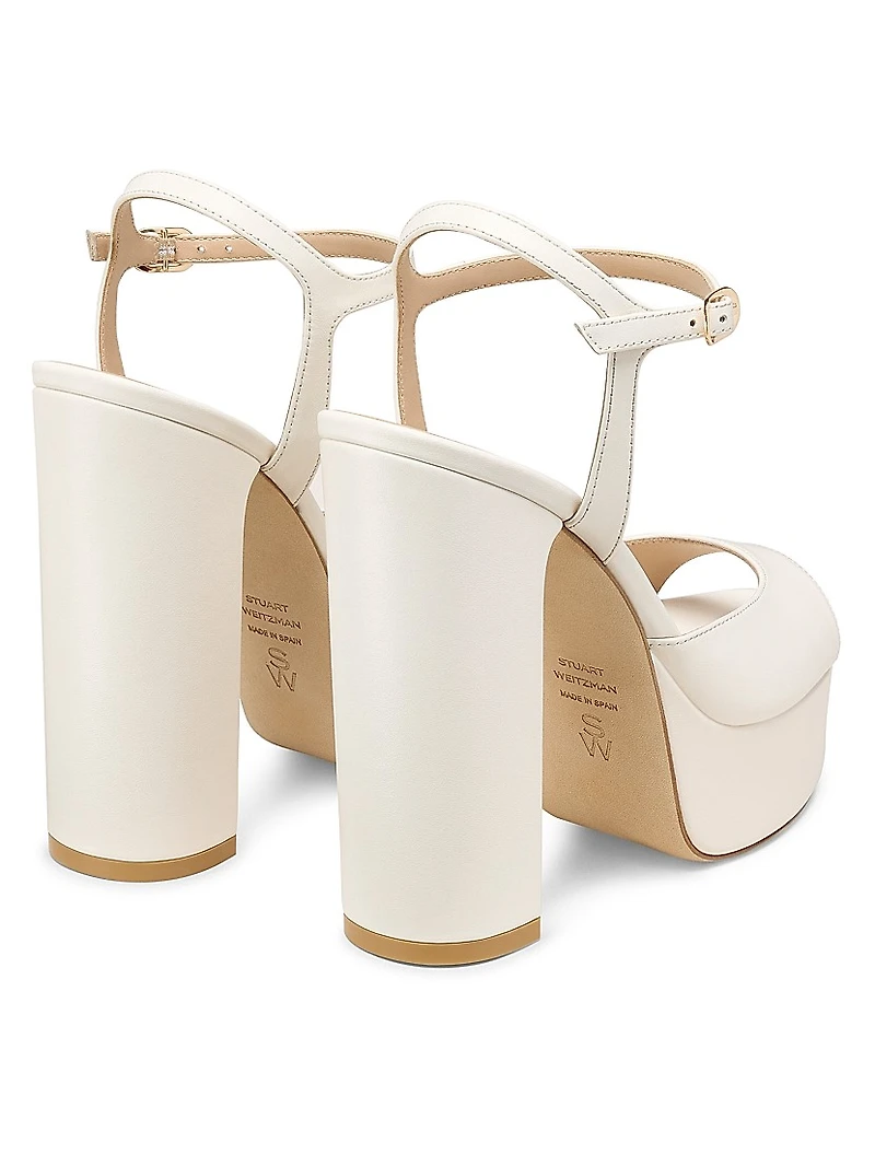 Dayna Boost 130MM Leather Platform Sandals