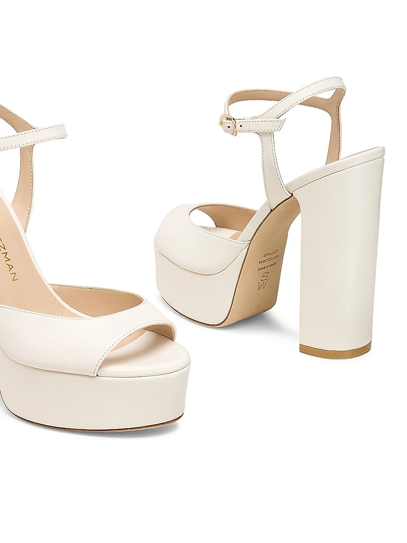 Dayna Boost 130MM Leather Platform Sandals