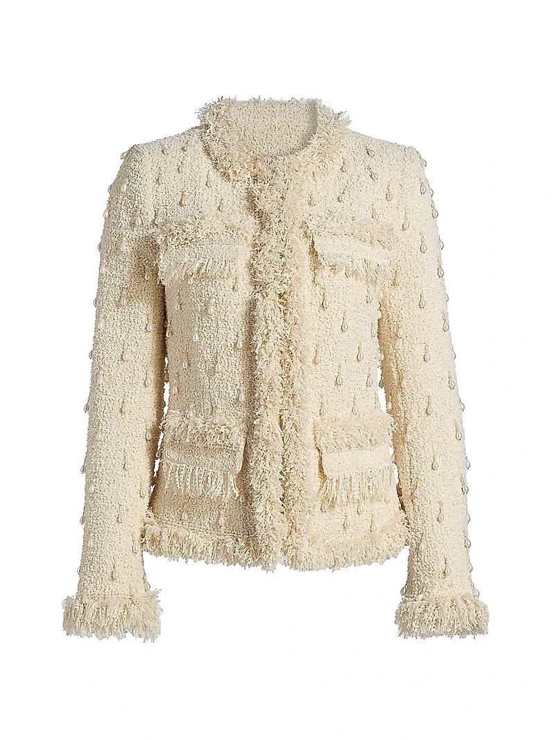 Hana Beaded Tweed Jacket