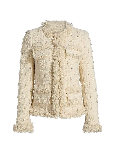 Hana Beaded Tweed Jacket