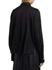 Cynthia Stretch-Silk Blouse