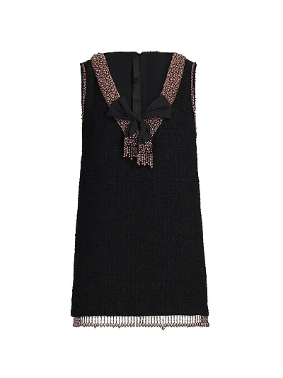 ONLY AT SAKS.Avital Embellished Tweed Minidress