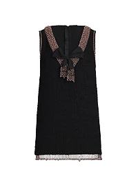 ONLY AT SAKS.Avital Embellished Tweed Minidress