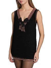ONLY AT SAKS.Avital Embellished Tweed Minidress