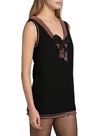 ONLY AT SAKS.Avital Embellished Tweed Minidress